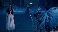 The party meets a ghost in FFVII Remake