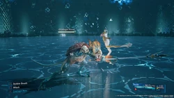 Part of the toad's normal attack animation in Final Fantasy VII Remake.