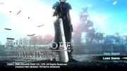 Crisis core title screen