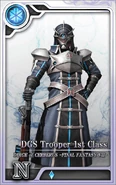 A Rank N DGS Trooper card in Final Fantasy Artniks.