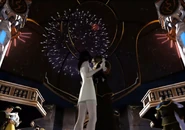 Squall and Rinoa dancing to the Waltz for the Moon.