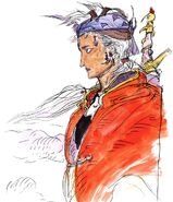 Concept art by Yoshitaka Amano.