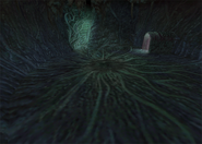 A battle background in the Evil Forest, when fighting the Plant Brain.