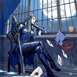 An Elezen gunbreaker, by Mariko Higashi.