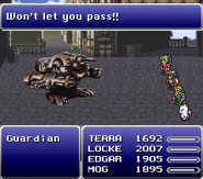 The Guardian defending Vector (SNES).