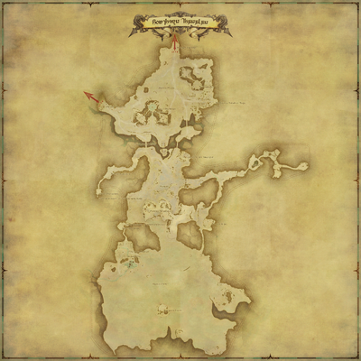 Southern Thanalan map from FFXIV