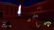 Blasting Zone in Kingdom Hearts.