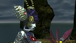 Dark Sandy in battle