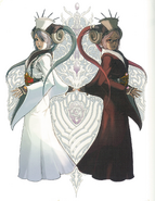 Concept art of Celestia and Yuzuki.