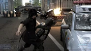A police car seen in the Final Fantasy XV E3 2013 trailer.