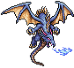 Blue Dragon from FFII Pixel Remaster sprite