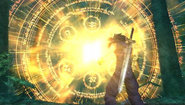 Ifrit's summoning in Crisis Core -Final Fantasy VII-.