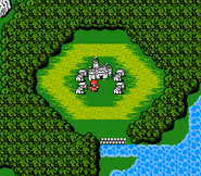 Elfheim on the World Map (NES).