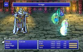 Krile activating Reflect status from FFV Pixel Remaster