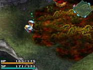 Poison floor in Final Fantasy Crystal Chronicles: Ring of Fates.