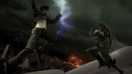 Squall vs Sephiroth in Dissidia Final Fantasy.