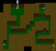 Sealed Cave's first floor (NES).