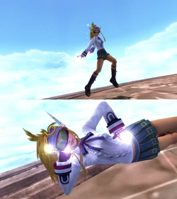 Rikku's victory pose.