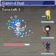 Diamond Dust in battle.