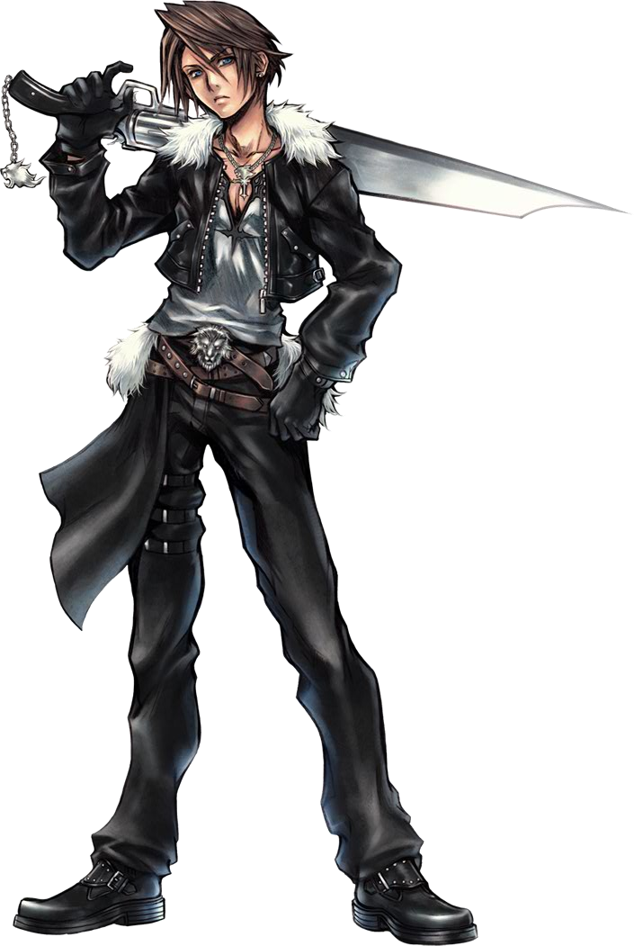 squall leonhart and diabolos (final fantasy and 1 more) drawn by givuchoko