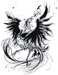 Artwork of Phoenix for Final Fantasy.