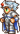 Paladin battle sprite in The Complete Collection.