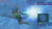 Tidus using the Jecht Shot in a match.