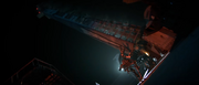 Tower topples over an MA in FFXV Omen.png