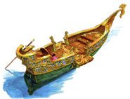 Concept artwork of Alexandrian canal boat.