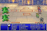 Ricard petrified in Final Fantasy II (GBA).