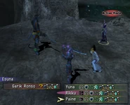 FFX-2 Status Effects.png (311 KB) Various statuses in Final Fantasy X-2, with Blind and Regen.