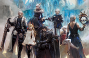 Artwork for the characters of Shadowbringers.