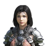 Female CG Midlander bust. One of the two detailed CG models currently unused.