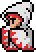 White Mage battle sprite (MSX).