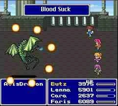 Blood Suck in Final Fantasy V (SNES).