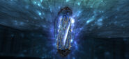 Mateus's Glyph inside a crystal in Final Fantasy XII.