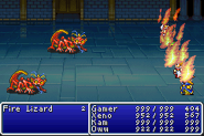 Blaze (Fire Lizard version) in Final Fantasy (GBA).