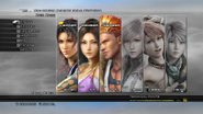 Menu in Final Fantasy XIII.