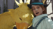 Choco Billy and a chocobo from FFVII Rebirth