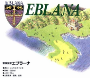 An aerial view of Eblan in the Super Famicom manual.