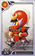 Bartz as a Rank N Samurai card.