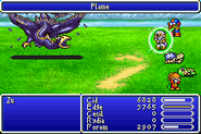 Edge using Ninjutsu in Final Fantasy IV (GBA).