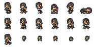 Set of Tifa's Wardrobe Record sprites.