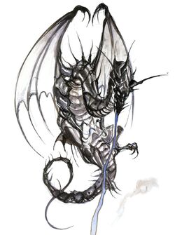 Bahamut artwork by Yoshitaka Amano.