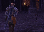 Cait Sith and the adventurer.