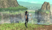 Gongaga vue de haut dans Crisis Core -Final Fantasy VII-