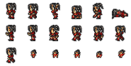 Set of Ayame's sprites.