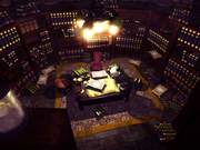 Shinra Mansion library.