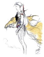 Bartz concept art by Yoshitaka Amano.