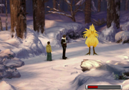 Mother chocobo in a Chocobo Forest.